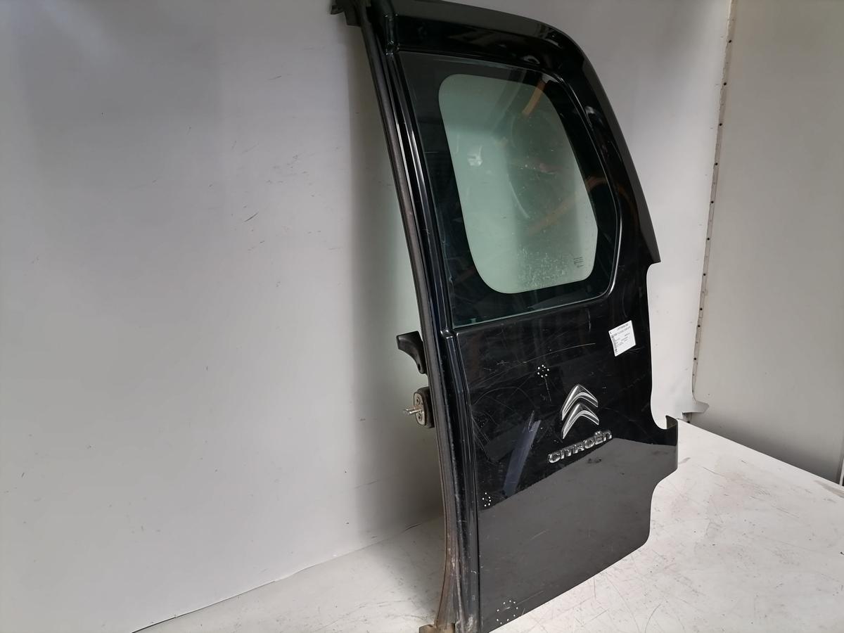 Citroen Berlingo 2 original Fl&uuml;gelt&uuml;r rechts EXY Onyxschwarz mit Scheibe Bj.2012